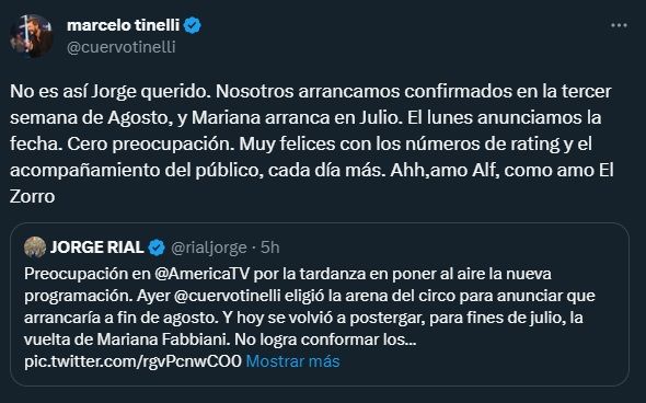Marcelo Tinelli contra Jorge Rial 2