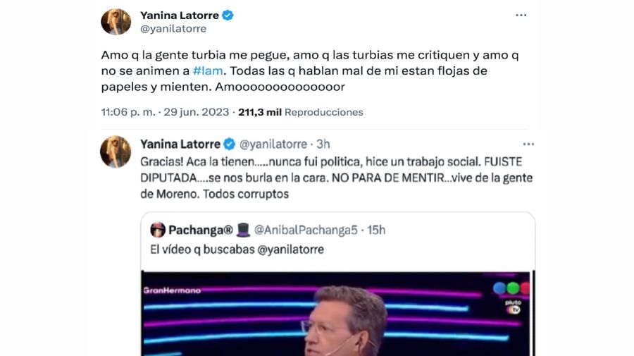 Yanina Latorre disparó contra Romina Uhrig en la red: 
