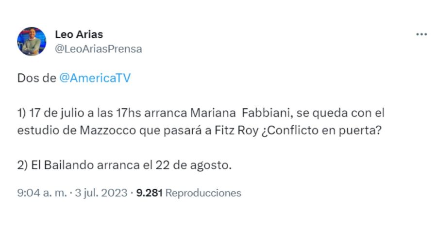 Mariana Fabbiani debut en América TV