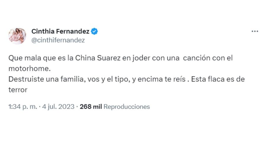 Cinthia Fernández vs La China Suárez