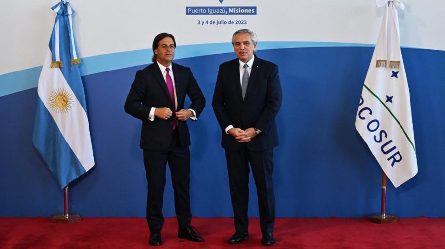 Luis Lacalle Pou en la cumbre del Mercosur