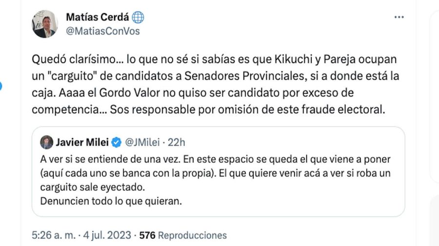Matías Cerdá Tweet 20230704