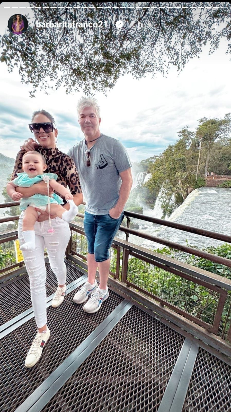 Las fotos de Barby Franco en Cataratas del Iguazú