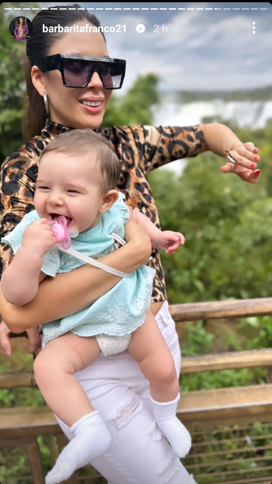 Las fotos de Barby Franco en Cataratas del Iguazú