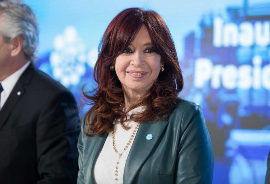 Cristina Kirchner, Alberto Fernández y Sergio Massa en la inauguración del GPNK