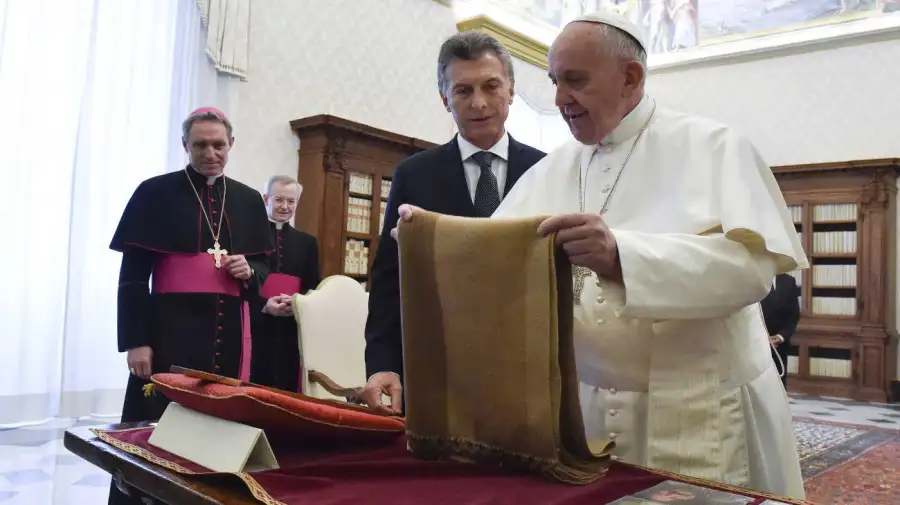 El Papa Francisco recibió hoy en el Vaticano a Mauricio Macri 20230711