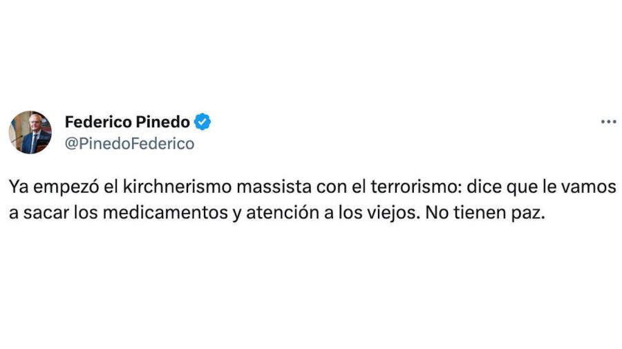 Federico Pinedo y Javier Milei on Twitter 20230711
