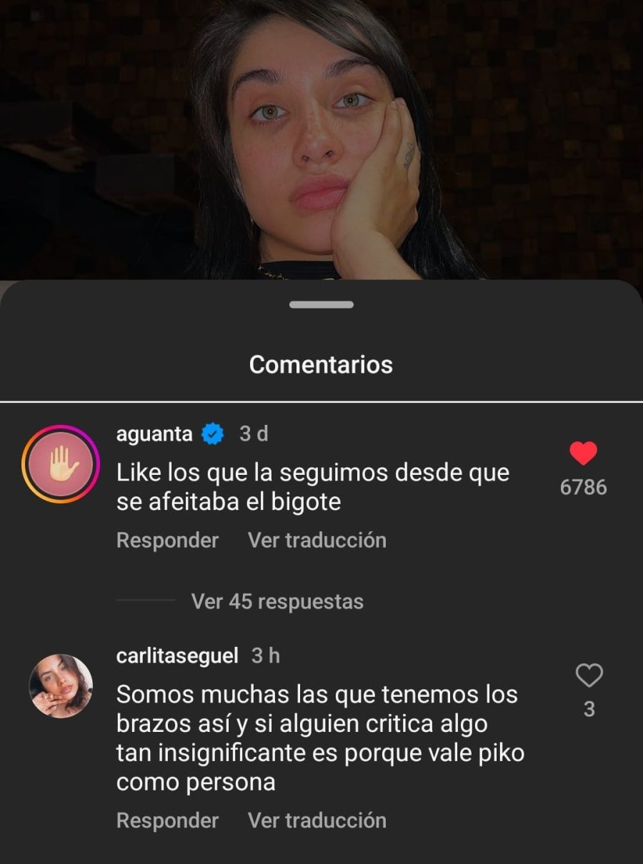 María Becerra responde las críticas de sus brazos 