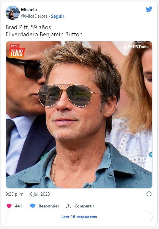Los mejores memes de Brad Pitt en Wimbledon