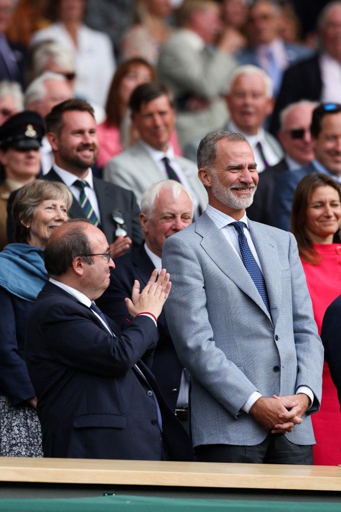 Rey Felipe, el monarca mejor vestido en el abierto de Wimbledon