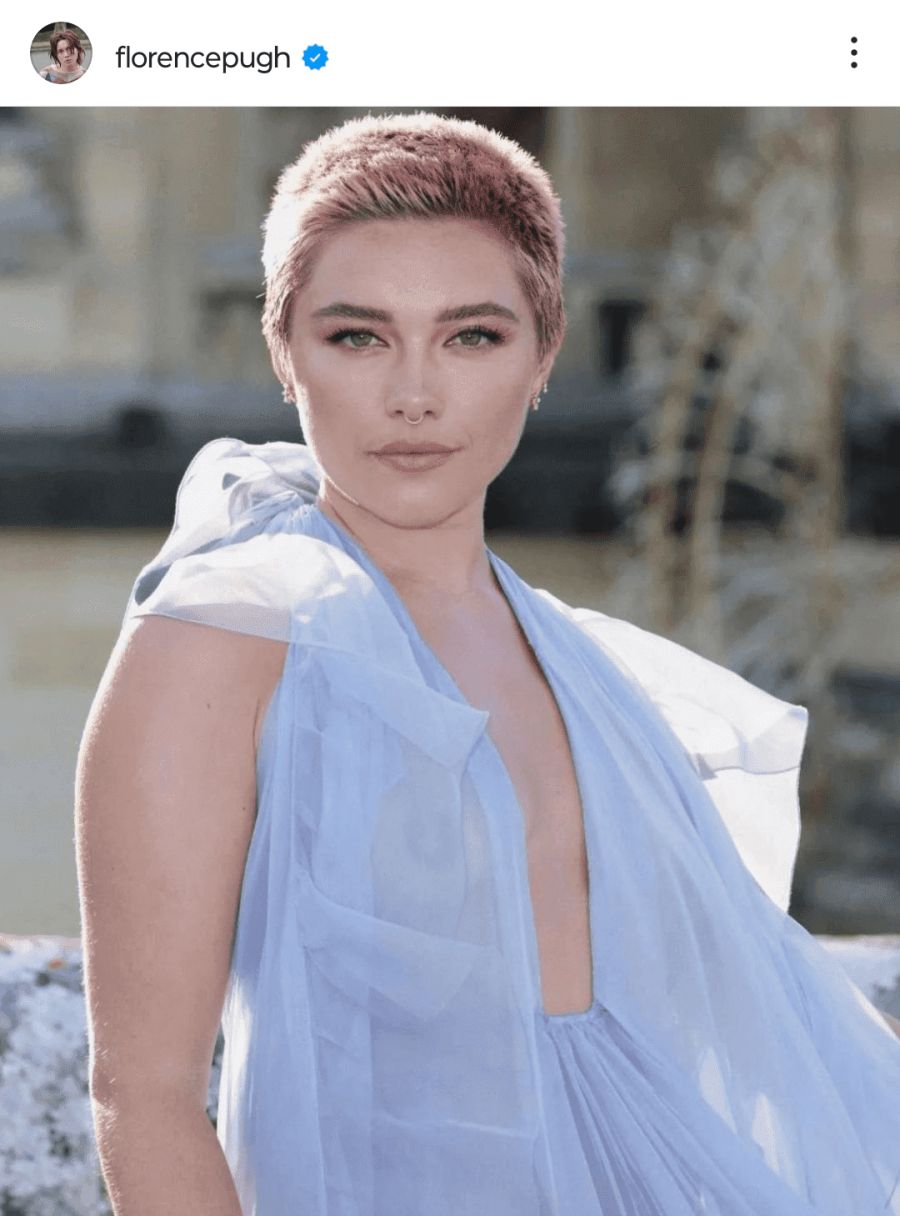 Florence Pugh y su corte de look