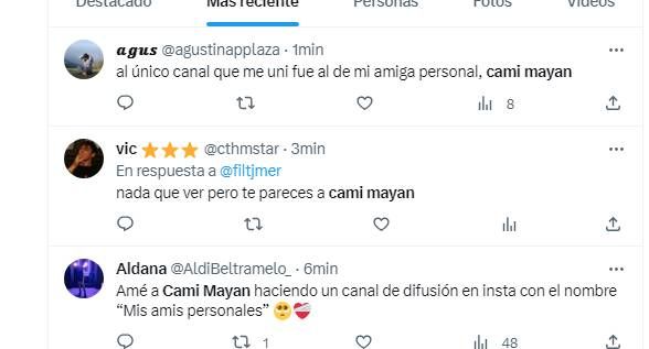 Cami Mayan fue tendencia en Twitter por una decisión que sorprendió a sus seguidores 