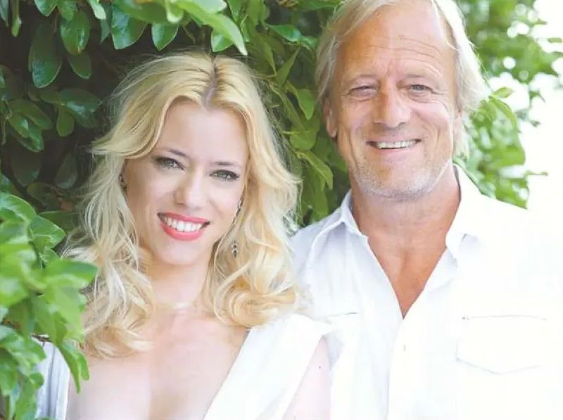 Nicole Neumann junto a su padre