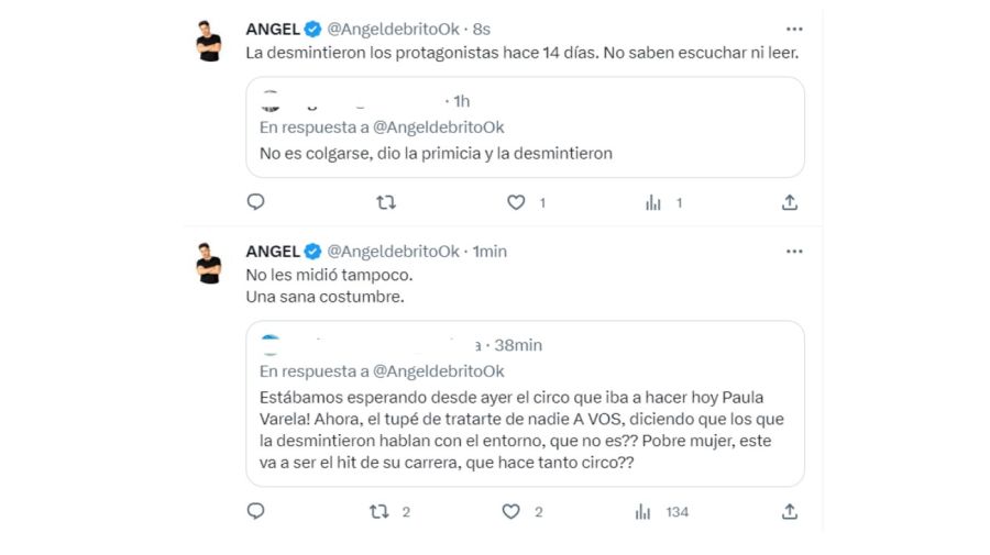 Ángel de Brito vs Paula Varela