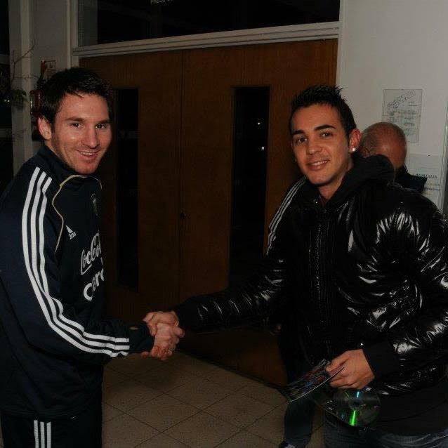 Facundo Ventura y Lionel Messi