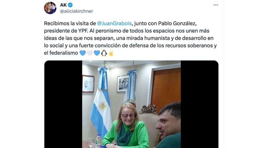 Rumbo a las PASO, Grabois sumó una foto de campaña junto a Alicia Kirchner