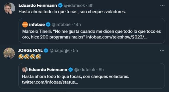 Eduardo Feinmann y Jorge Rial vs. Marcelo Tinelli
