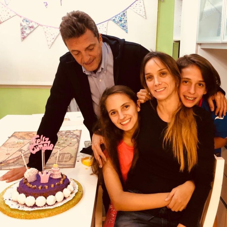 La familia de Sergio Massa