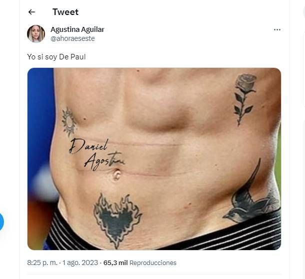Los memes sobre el tatuaje de Rodrigo de Paul