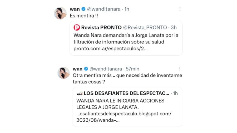 Wanda Nara no demandará a Jorge Lanata