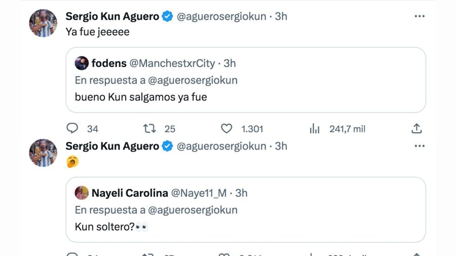 El Kun Agüero confirmó su separación de Sofía Calzetti: 