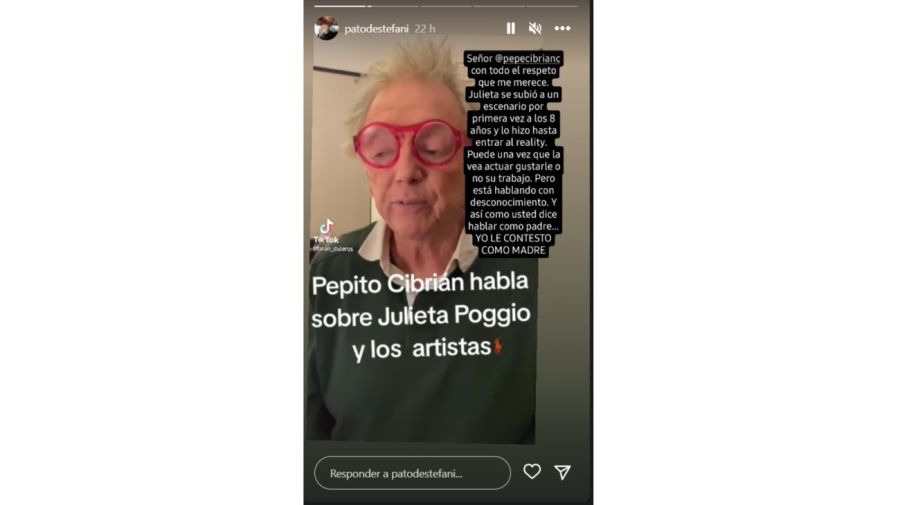 Mamá Julieta Poggio contra Pepe Cibrián