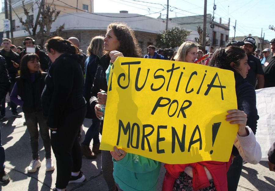 Marcha por el crimen de Morena en Lanús