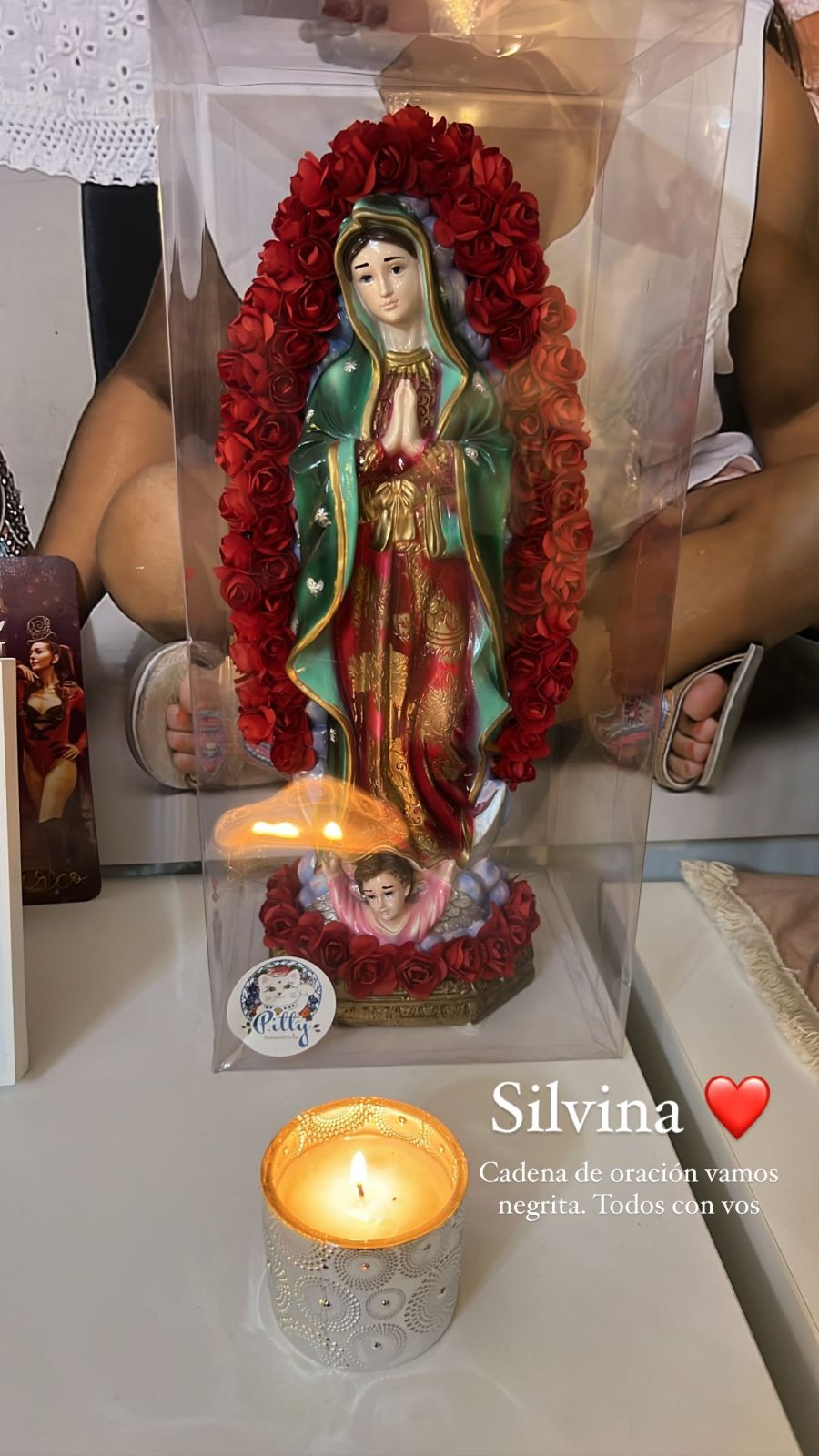 Cinthia Fernández reveló que tiene en altar para pedir por Silvina Luna
