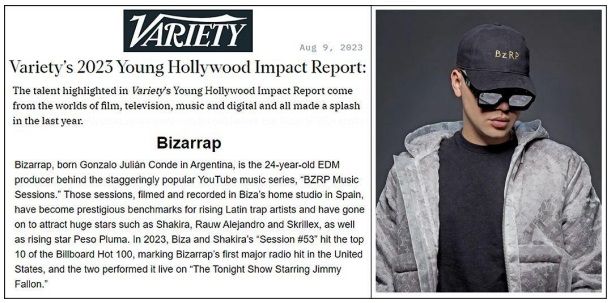 En Hollywood reconocieron a Bizarrap por su revolución musical y artística