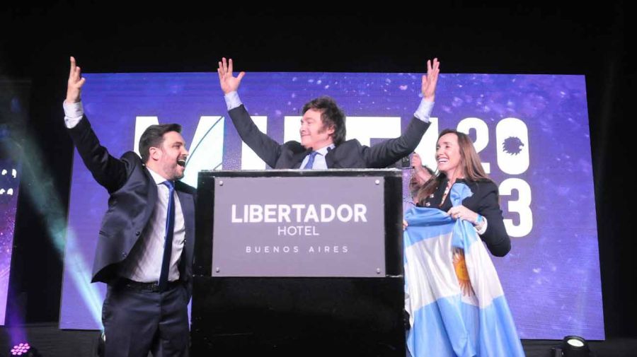 Elecciones Paso Bunker Milei ganador Festejos