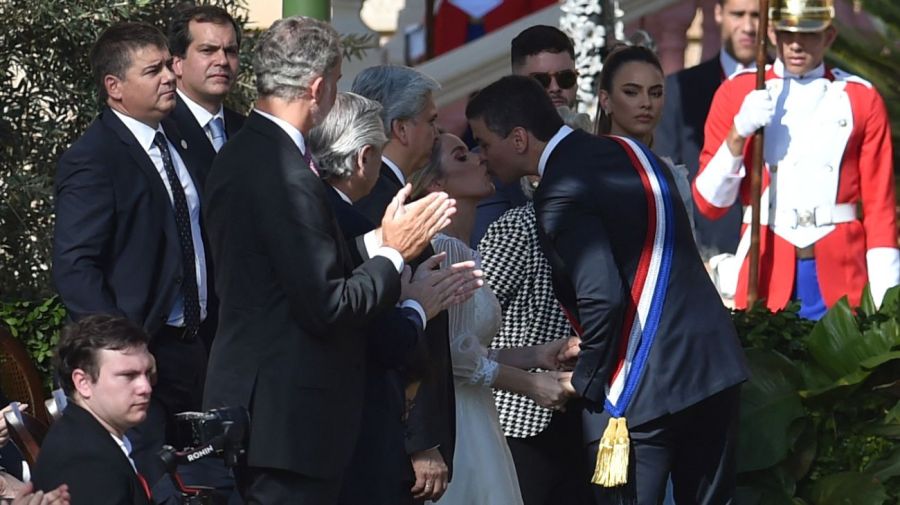 Mauricio Macri y Alberto Fernández en Paraguay