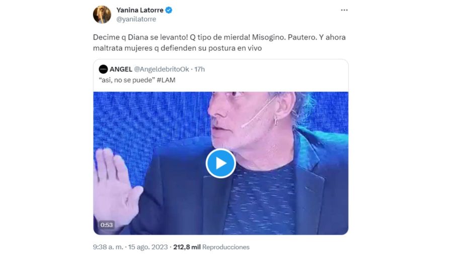 Yanina Latorre contra Pablo Duggan