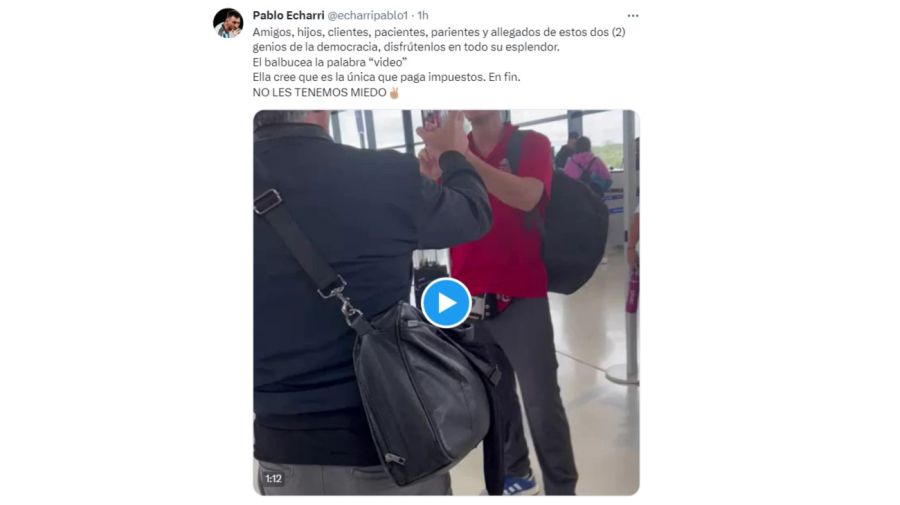 Pablo Echarri tras ser increpado en un aeropuerto