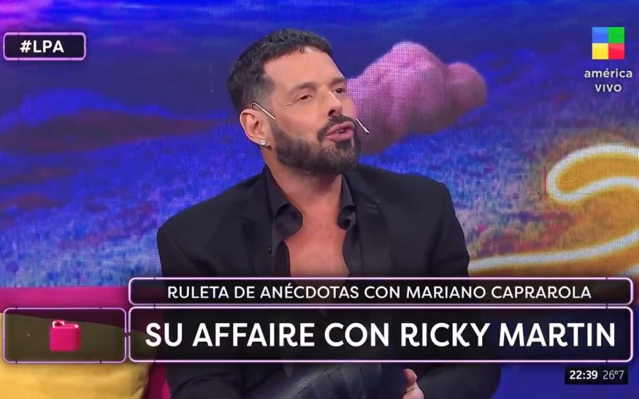 El día que Mariano Caprarola contó detalles de su affaire con Ricky Martin: 