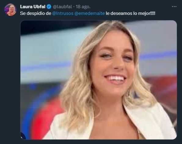 Laura Ubfal se despidió de Maite Peñoñori