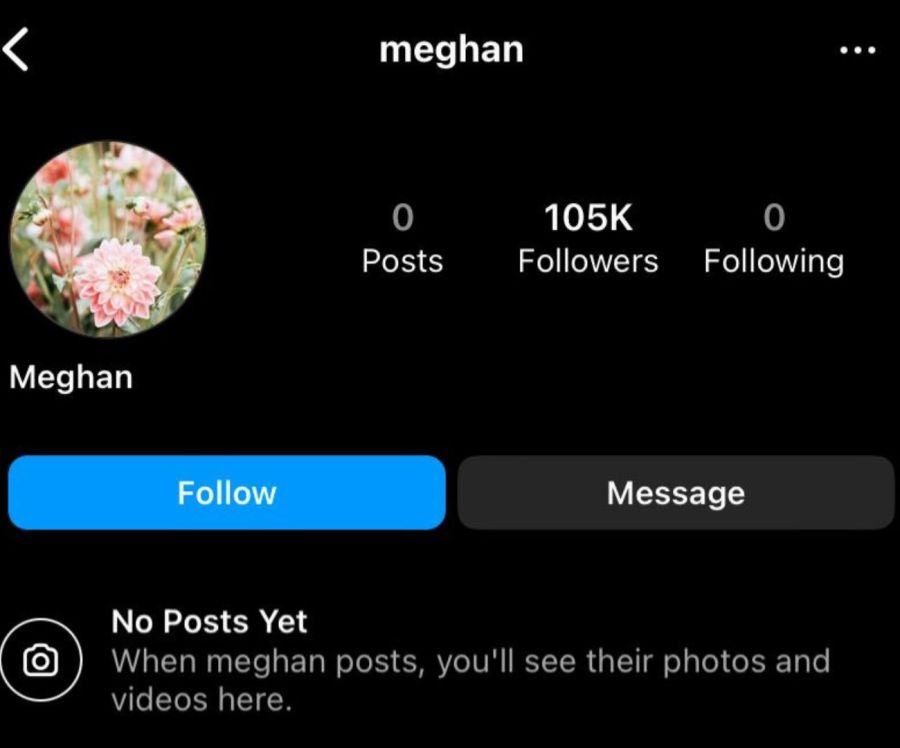 Meghan Markle cuenta de IG