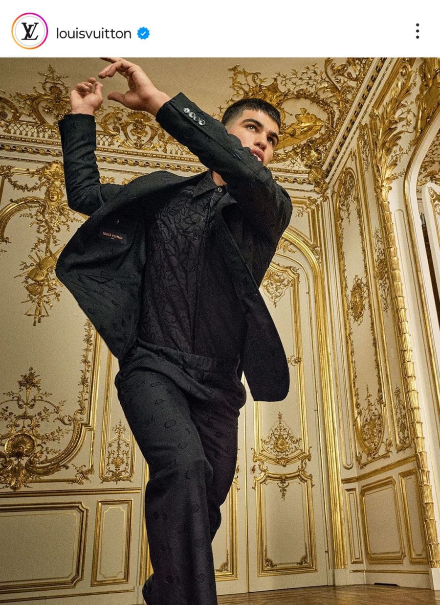 Carlos Alcaraz, como los grandes mitos del deporte: nueva imagen de la  firma Louis Vuitton