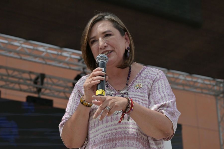 Opposition Senator Xochitl Galvez Holds Campaign Rally
