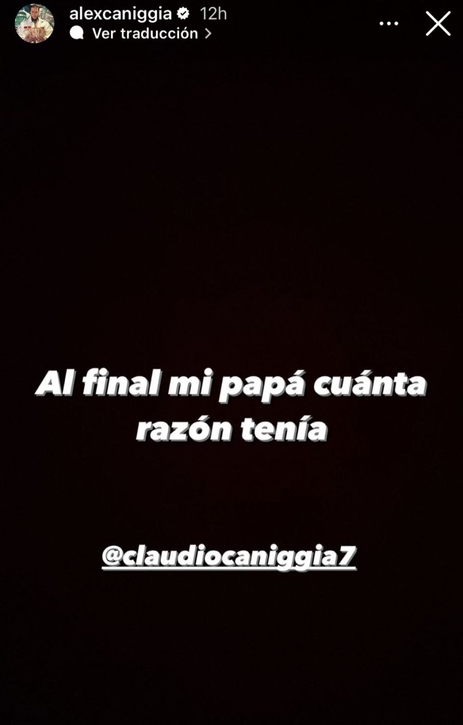 Storie Alex Caniggia