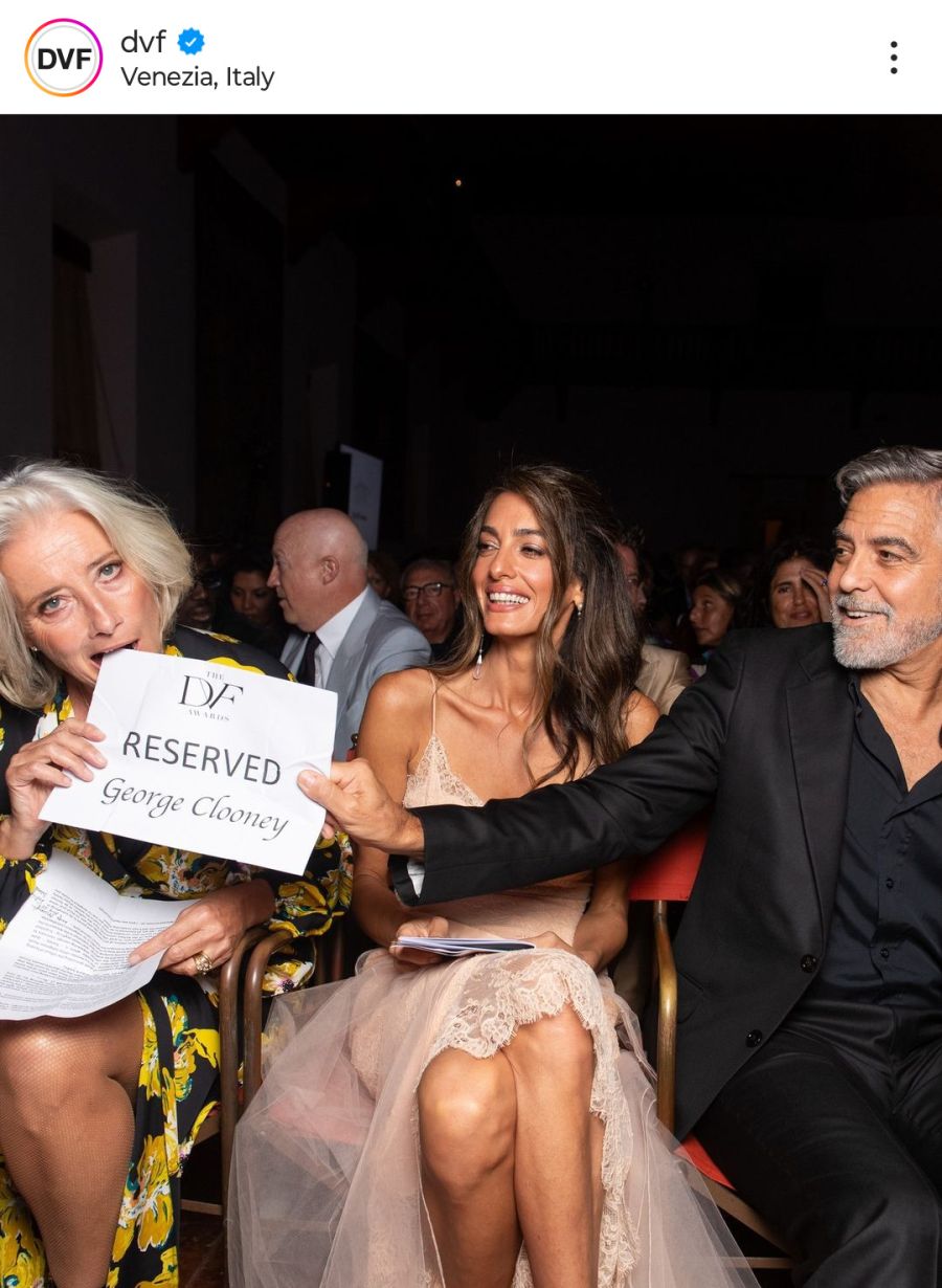 Amal Clooney luce un increíble vestido vintage en el Festival de Cine de Venecia