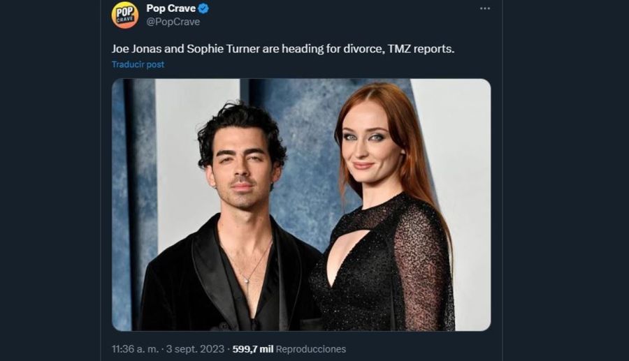 Joe Jonas y Sophie Turner separacion