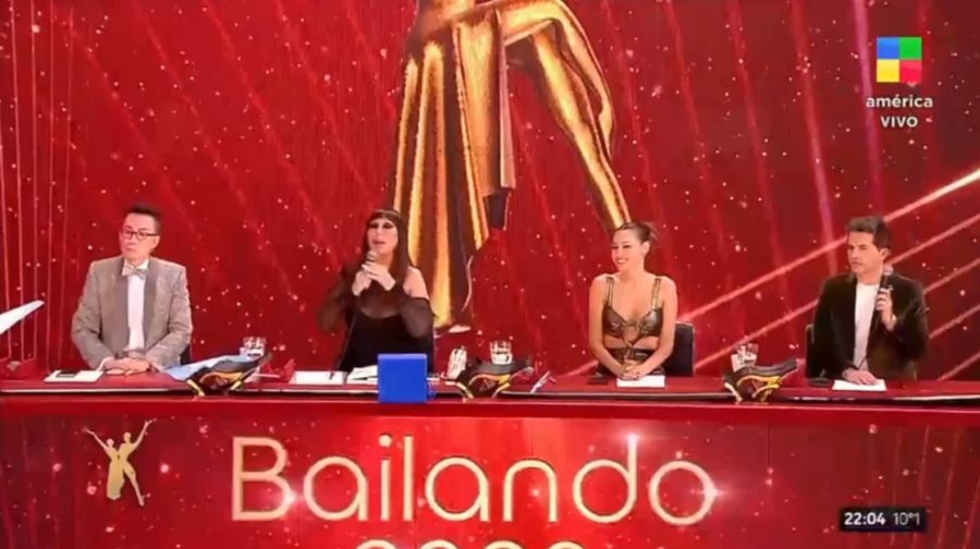 Marcelo Polino, Moria Casán, Pampita y Ángel de Brito en el Bailando 2023