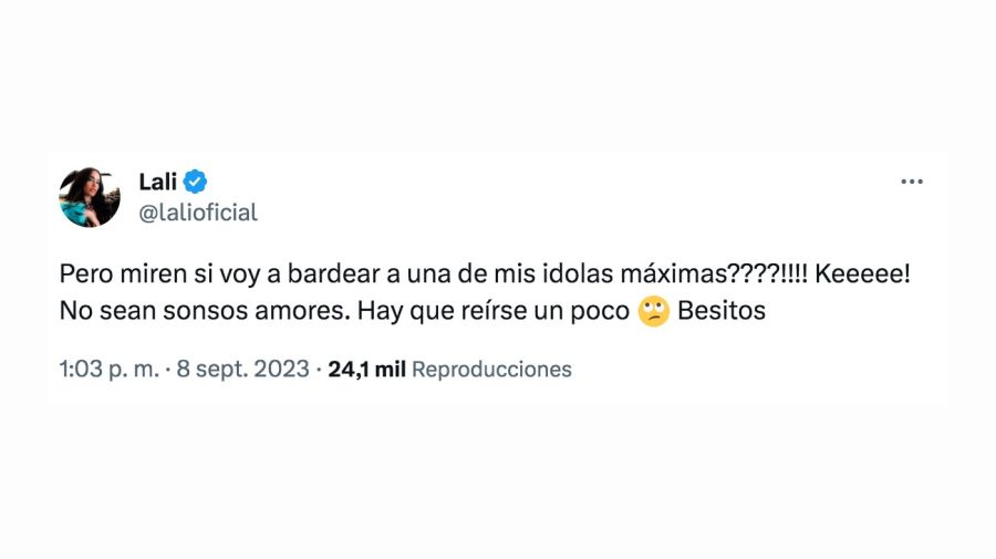 Lali Espósito respondió a las críticas por sus dichos sobre Shakira: 