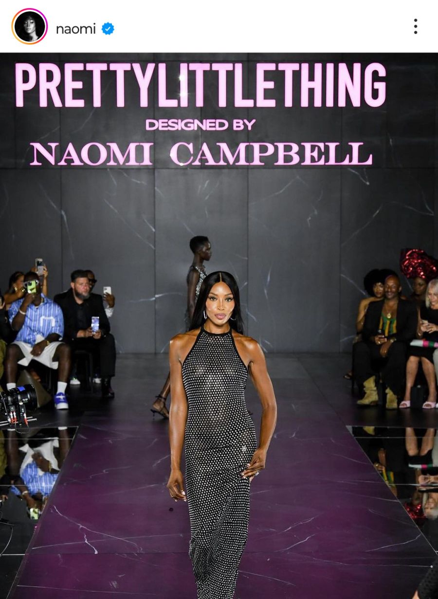 Naomi Campbell tuvo su debut como diseñadora en la New York Fashion Week