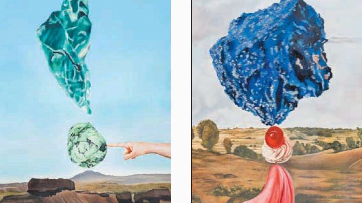 Todo lo sólido se desvanece en el aire de las pinturas de Cynthia Cohen.