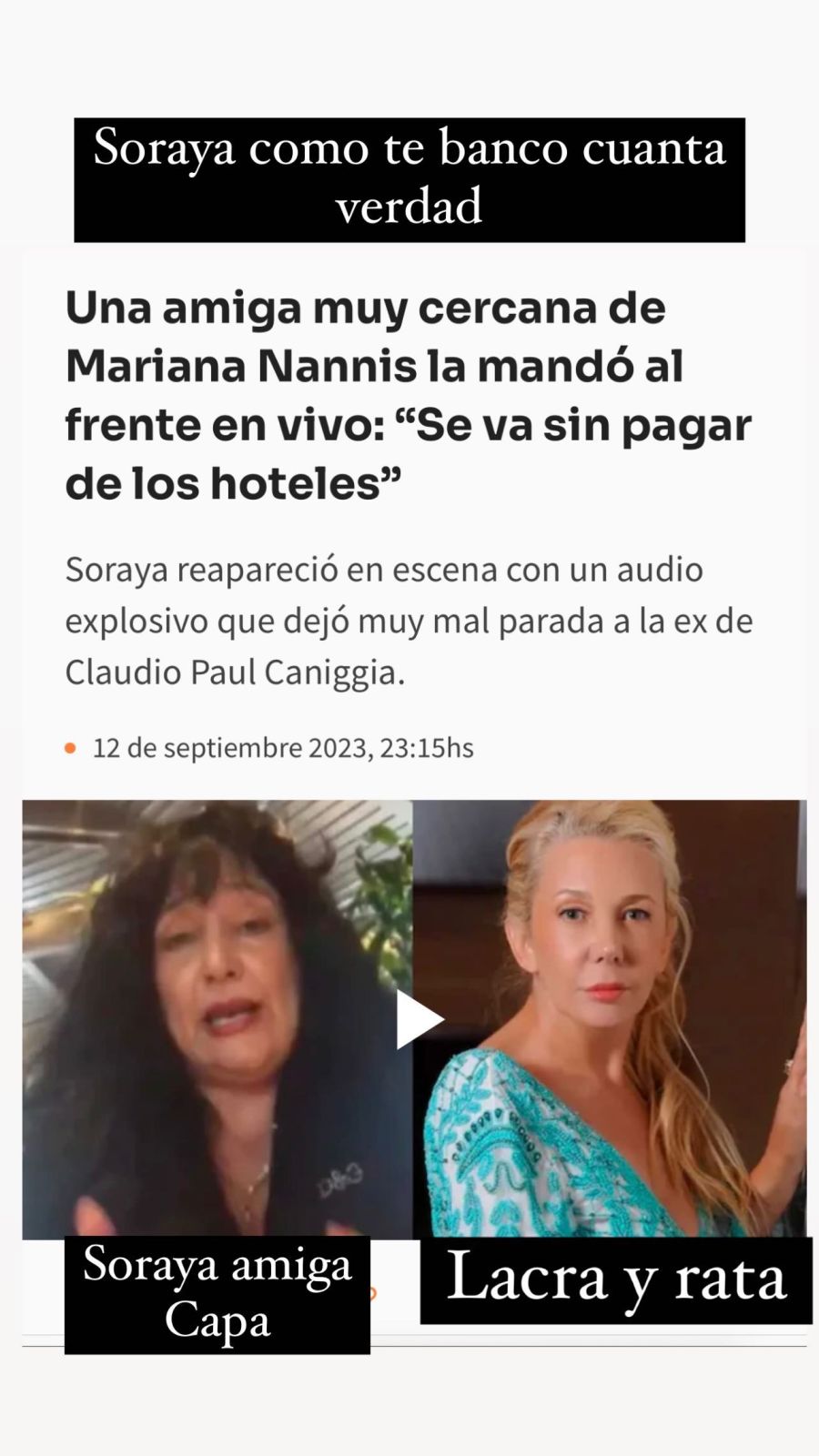 Alex Caniggia vs Mariana Nannis