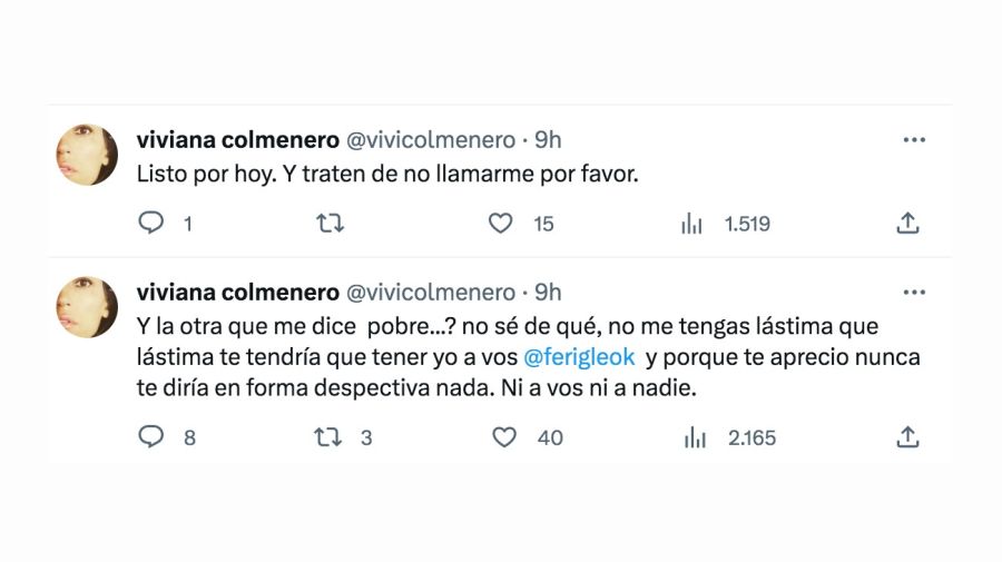 Viviana Colmenero destrozó a Fernanda Iglesias en la red: 