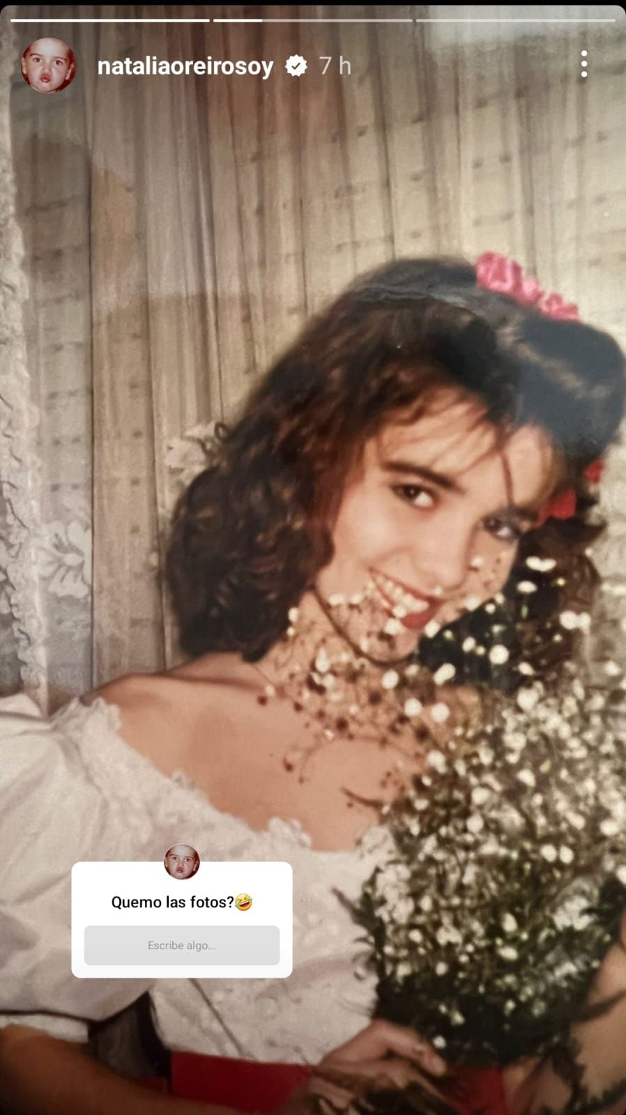 Natalia Oreiro y su foto retro 