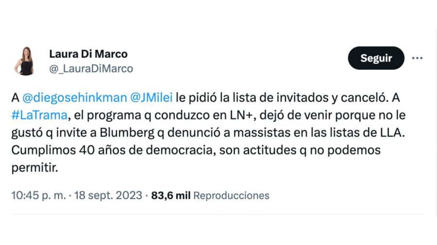 La advertencia de un reconocido periodista sobre Javier Milei: “Me pidió la lista de invitados”