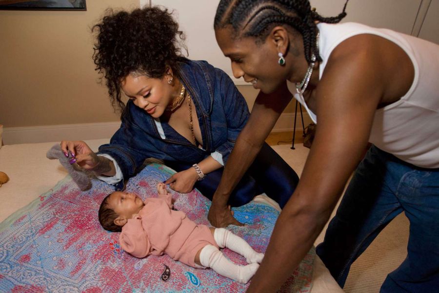 Rihanna y A$AP Rocky presentaron a Riot Rose, su hija recién nacida